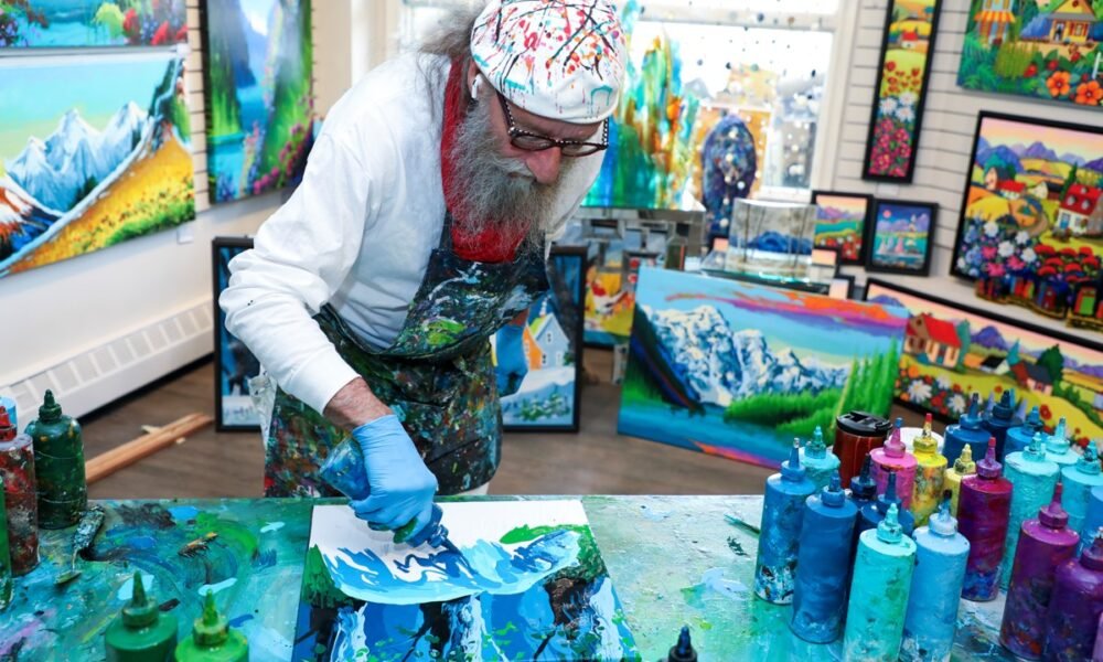 PHOTOS: Unique artwork creation in Canmore features no brushwork