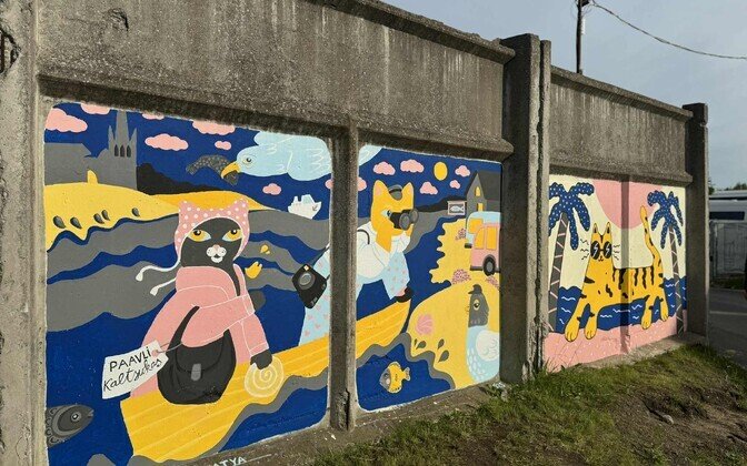 Street artists bring fresh look to gray wall in Tallinn’s Paavli Quarter | News