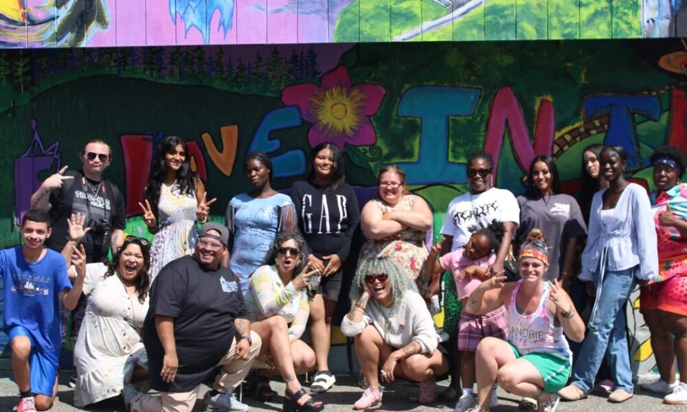 Young artists paint ‘a beautiful future’ in downtown Manchester park